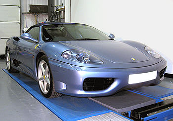 Recessed ramp allows access for vehicles with low ground clearance