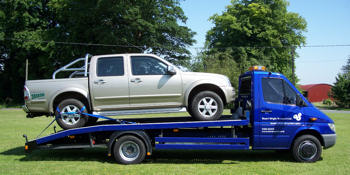 Isuzu D-Max on Stuart Wright Transport's transporter